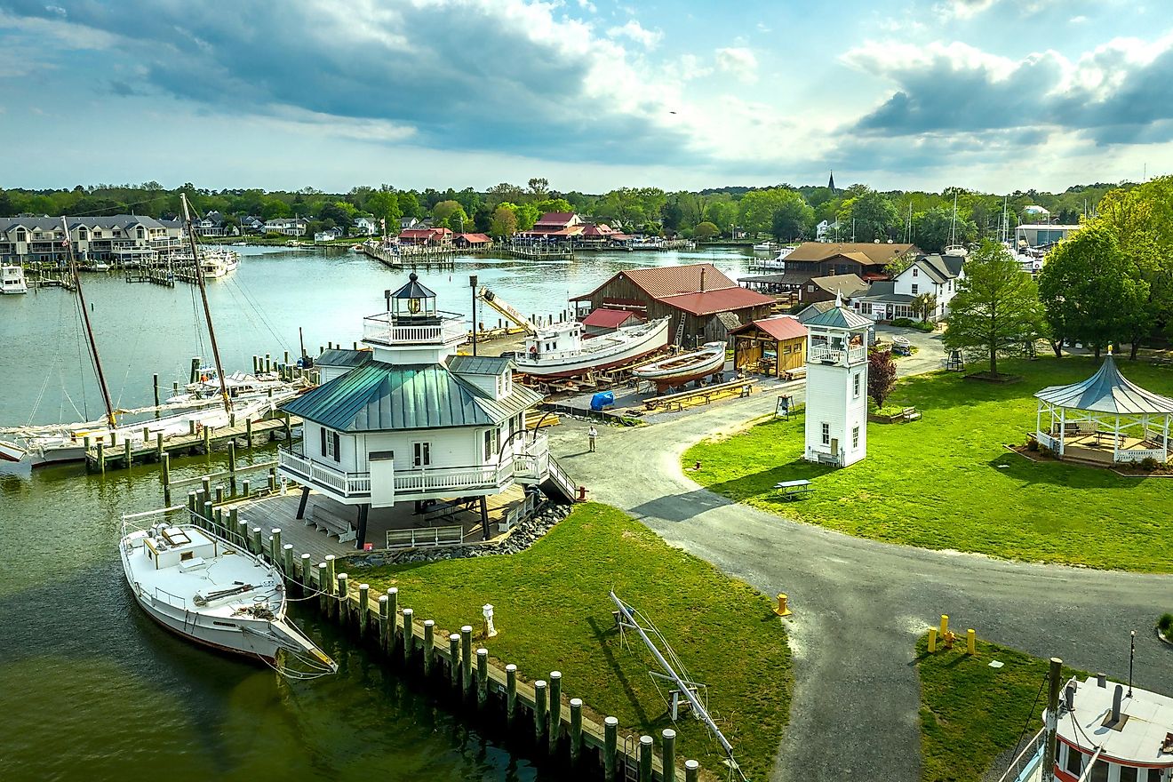 Maryland waterfront community on the Chesapeake Bay